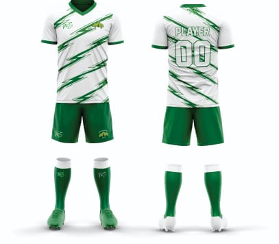 Birchgrove Football Kit White & Green