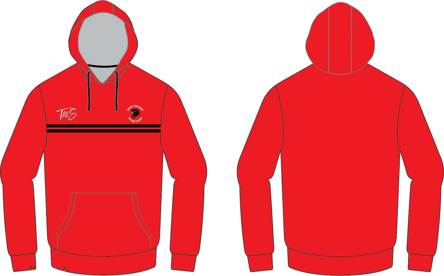 Port Talbot Spartans Sublimated Hoodie