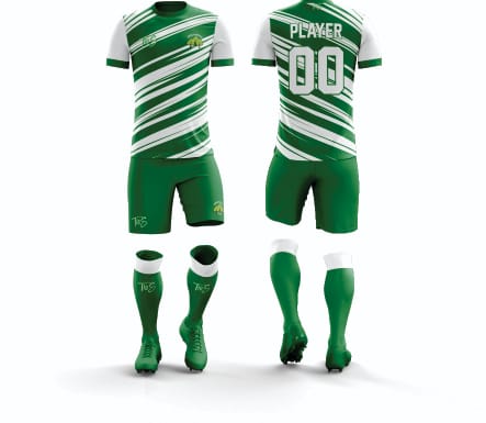 Birchgrove Football Kit White & Green