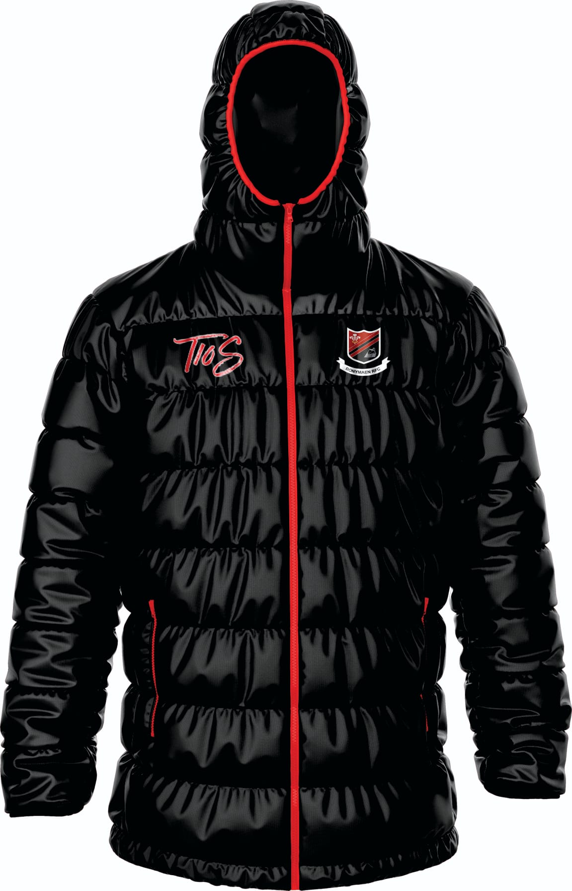 Bonymaen RFC Padded Jacket With Hood