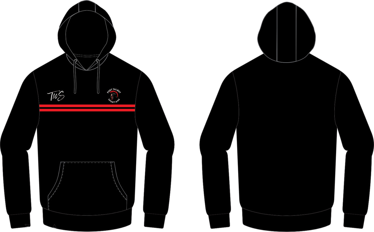 Port Talbot Spartans Sublimated Hoodie
