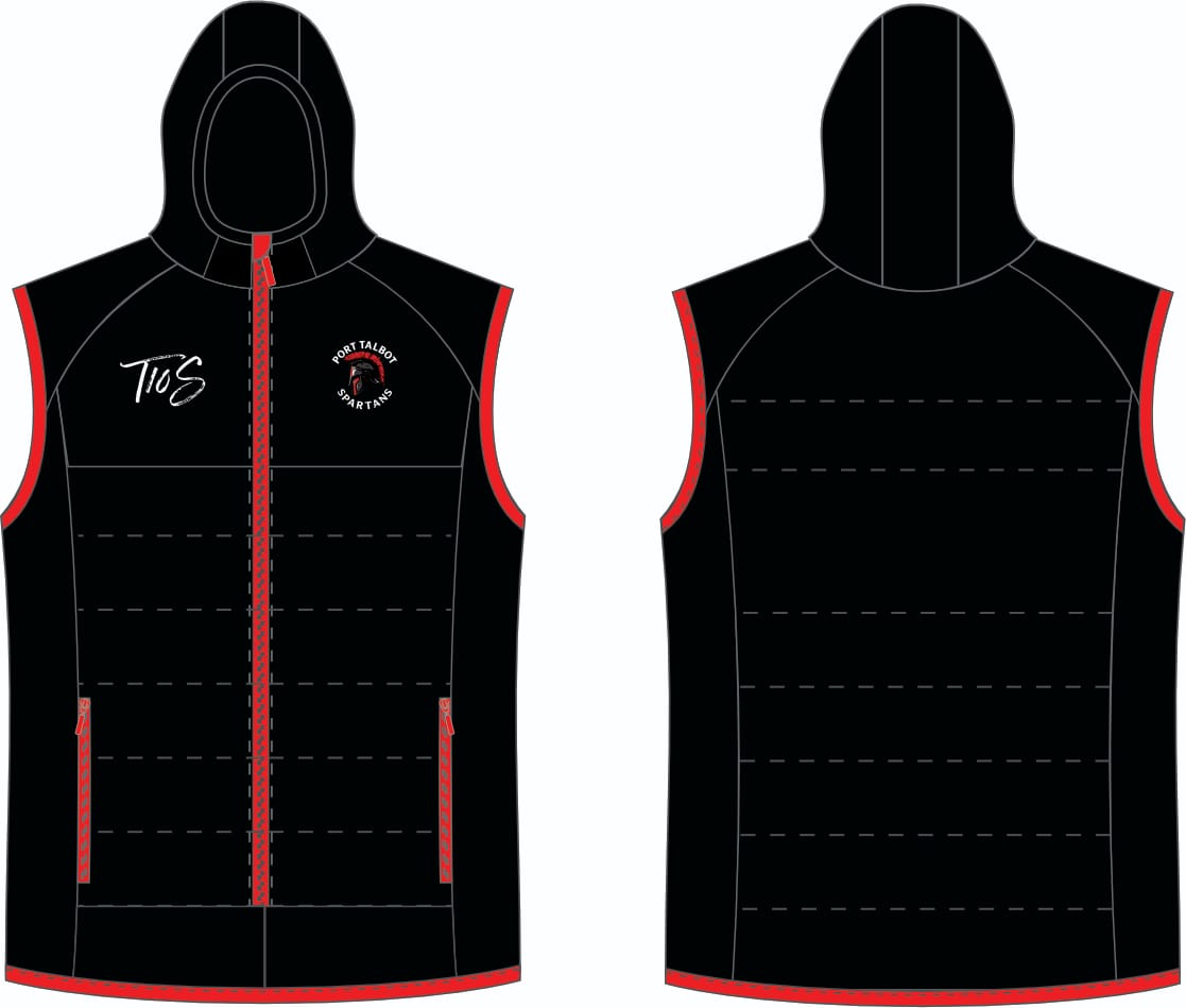 Port Talbot Spartans Bomber Jacket With Hood